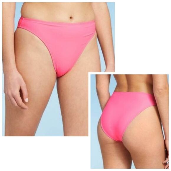 Xhilaration Jrs Pink Underwire + Cheeky High Leg Bikini Set XS 00 NEW - Picture 10 of 10